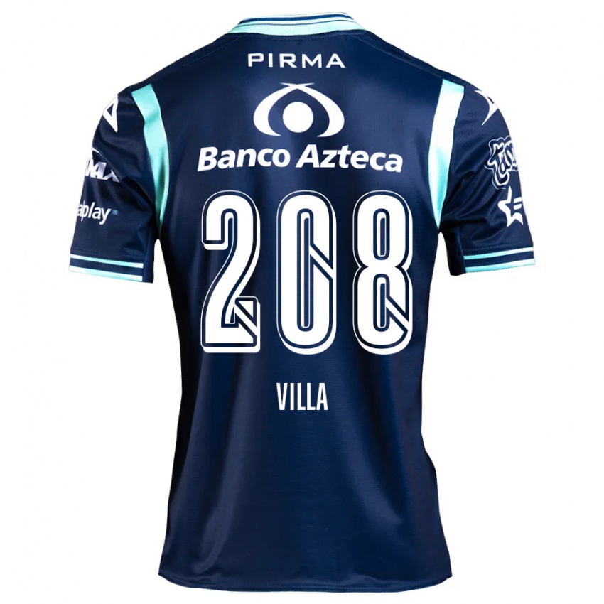 Niño Camiseta Patrick Villa #208 Azul Marino 2ª Equipación 2024/25 La Camisa Perú