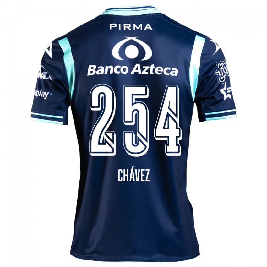 Niño Camiseta José Chávez #254 Azul Marino 2ª Equipación 2024/25 La Camisa Perú