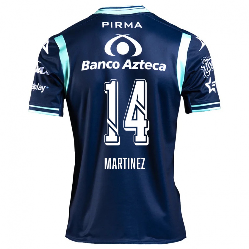 Niño Camiseta Samantha Martínez #14 Azul Marino 2ª Equipación 2024/25 La Camisa Perú