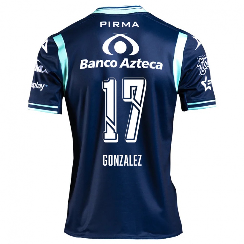 Niño Camiseta Andrea González #17 Azul Marino 2ª Equipación 2024/25 La Camisa Perú