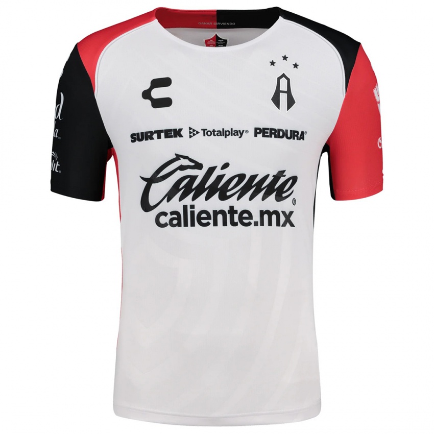 Niño Camiseta Eduardo Moreno #213 Blanco Rojo Negro 2ª Equipación 2024/25 La Camisa Perú