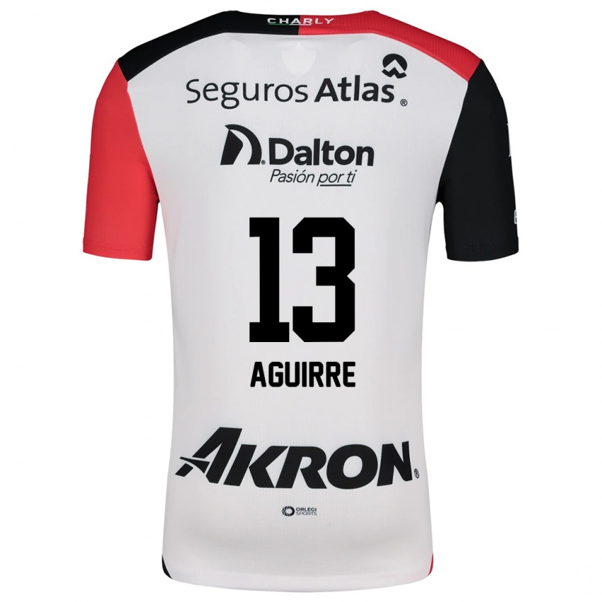 Niño Camiseta Gaddi Aguirre #13 Blanco Rojo Negro 2ª Equipación 2024/25 La Camisa Perú