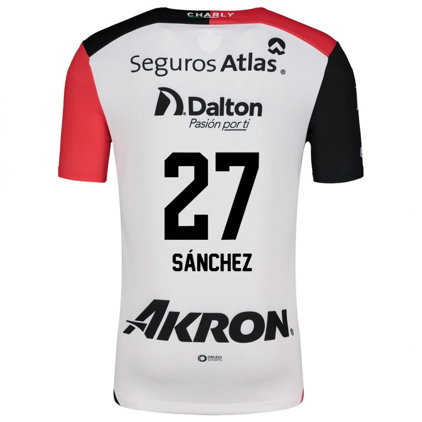 Niño Camiseta Antonio Sánchez #27 Blanco Rojo Negro 2ª Equipación 2024/25 La Camisa Perú