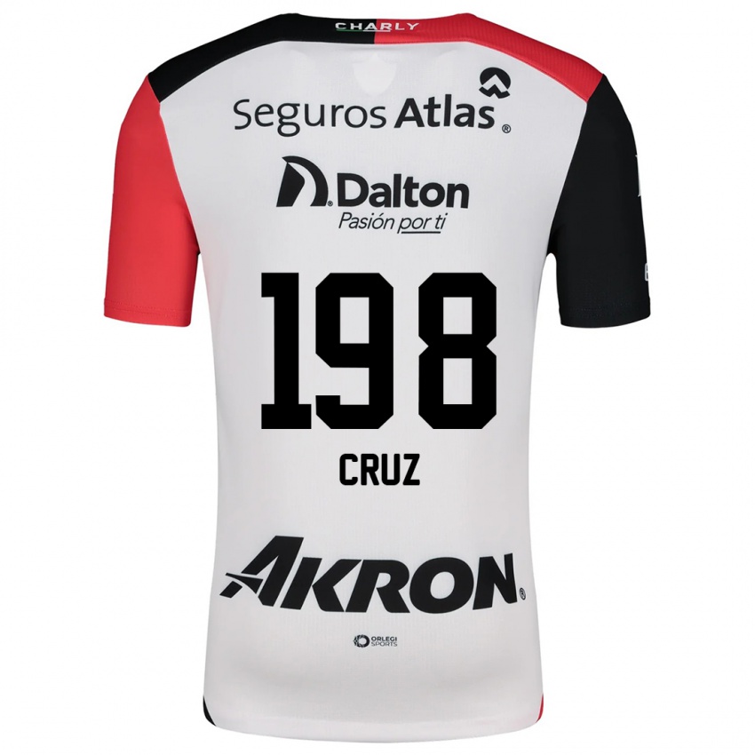 Niño Camiseta Carlos Cruz #198 Blanco Rojo Negro 2ª Equipación 2024/25 La Camisa Perú