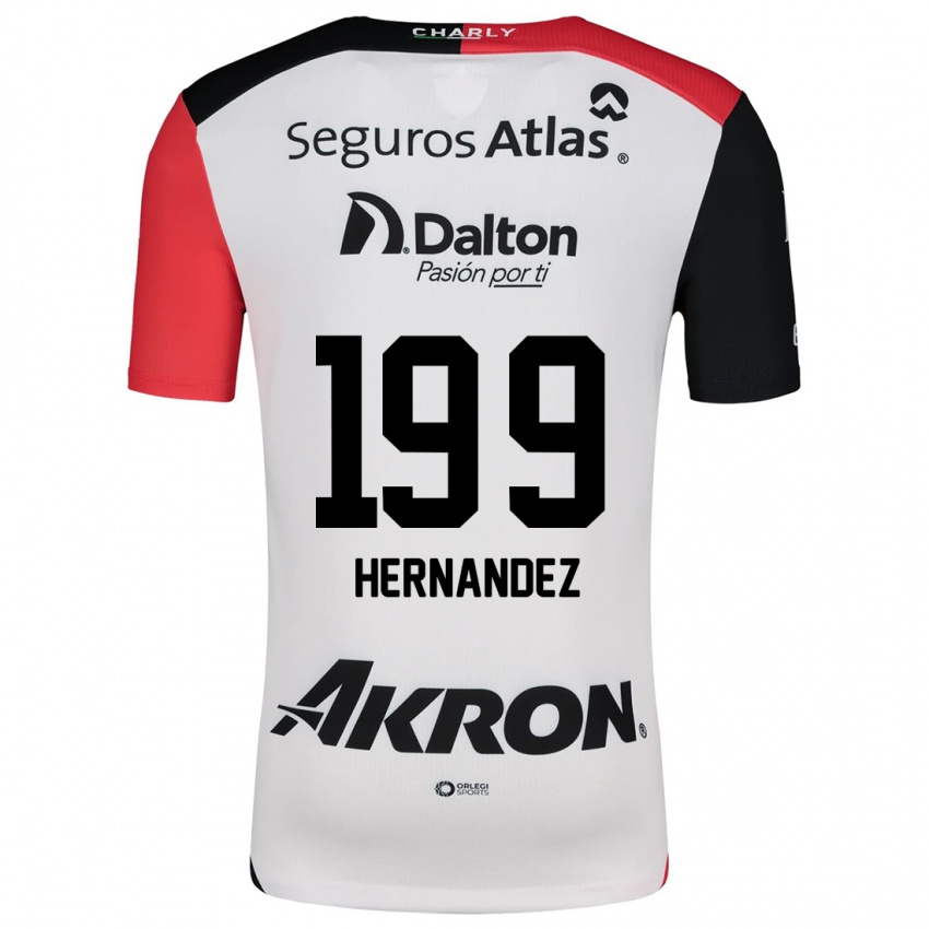 Niño Camiseta Sergio Hernández #199 Blanco Rojo Negro 2ª Equipación 2024/25 La Camisa Perú