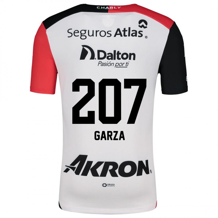 Niño Camiseta Rodolfo Garza #207 Blanco Rojo Negro 2ª Equipación 2024/25 La Camisa Perú