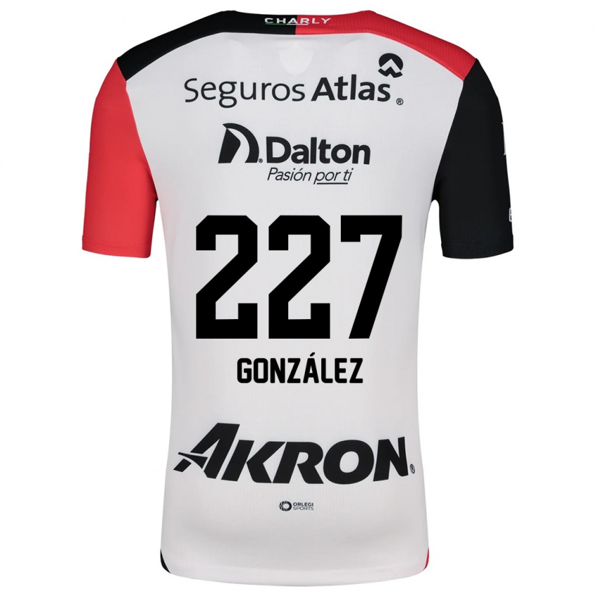 Niño Camiseta Rodolfo González #227 Blanco Rojo Negro 2ª Equipación 2024/25 La Camisa Perú