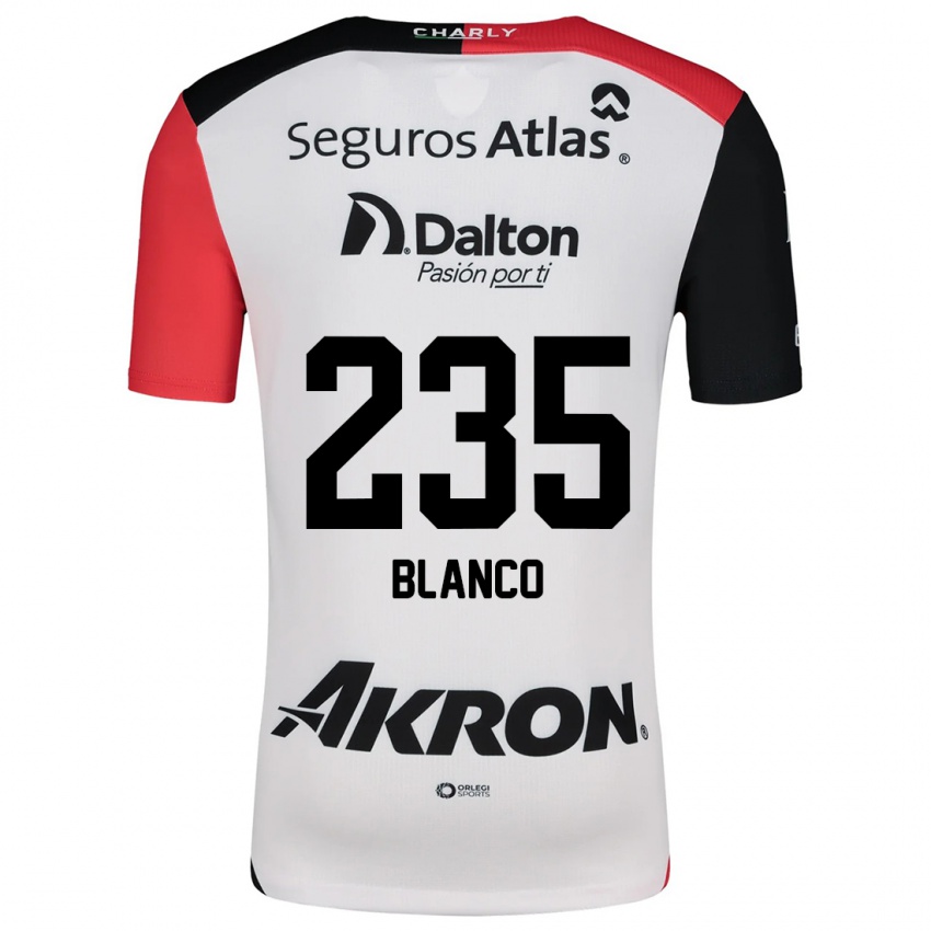 Niño Camiseta Luis Blanco #235 Blanco Rojo Negro 2ª Equipación 2024/25 La Camisa Perú