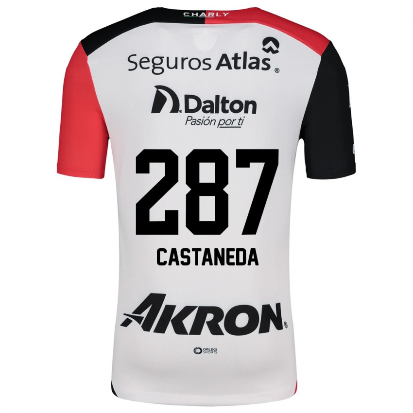 Niño Camiseta Mariano Castañeda #287 Blanco Rojo Negro 2ª Equipación 2024/25 La Camisa Perú