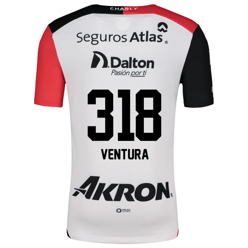 Niño Camiseta Lissandro Ventura #318 Blanco Rojo Negro 2ª Equipación 2024/25 La Camisa Perú