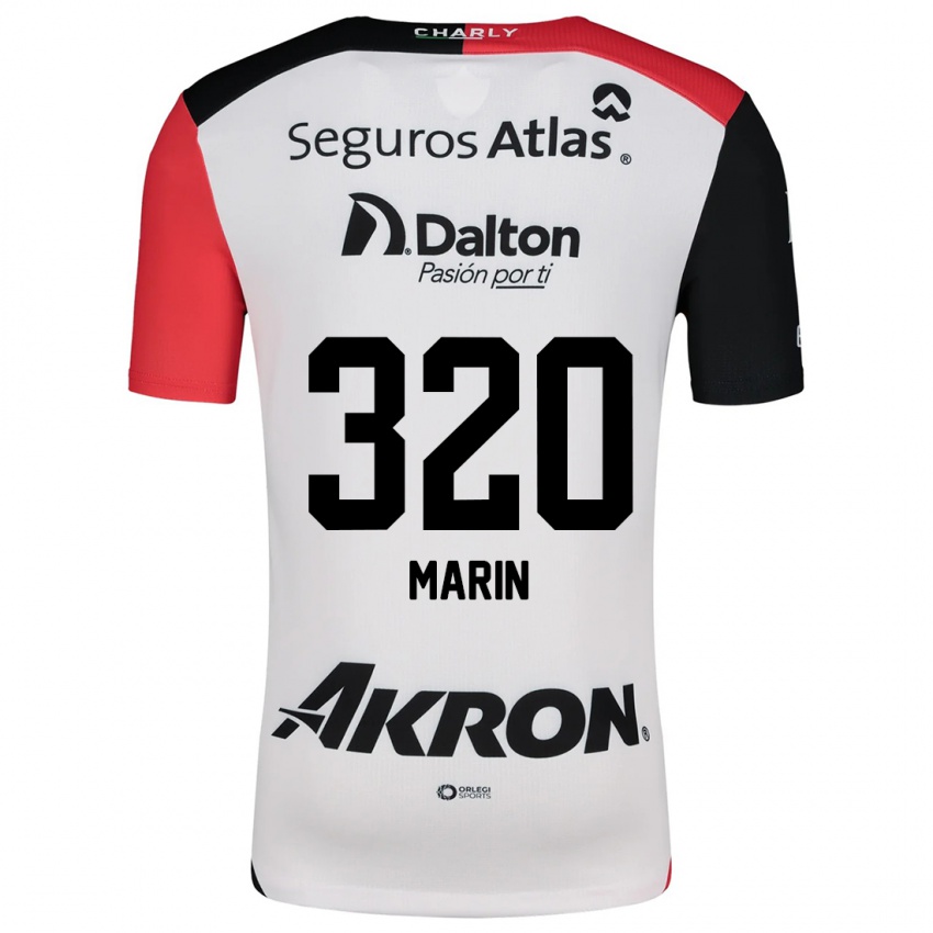 Niño Camiseta Donato Marín #320 Blanco Rojo Negro 2ª Equipación 2024/25 La Camisa Perú