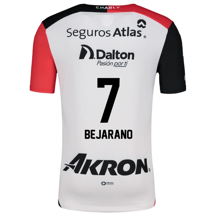 Niño Camiseta Susan Bejarano #7 Blanco Rojo Negro 2ª Equipación 2024/25 La Camisa Perú