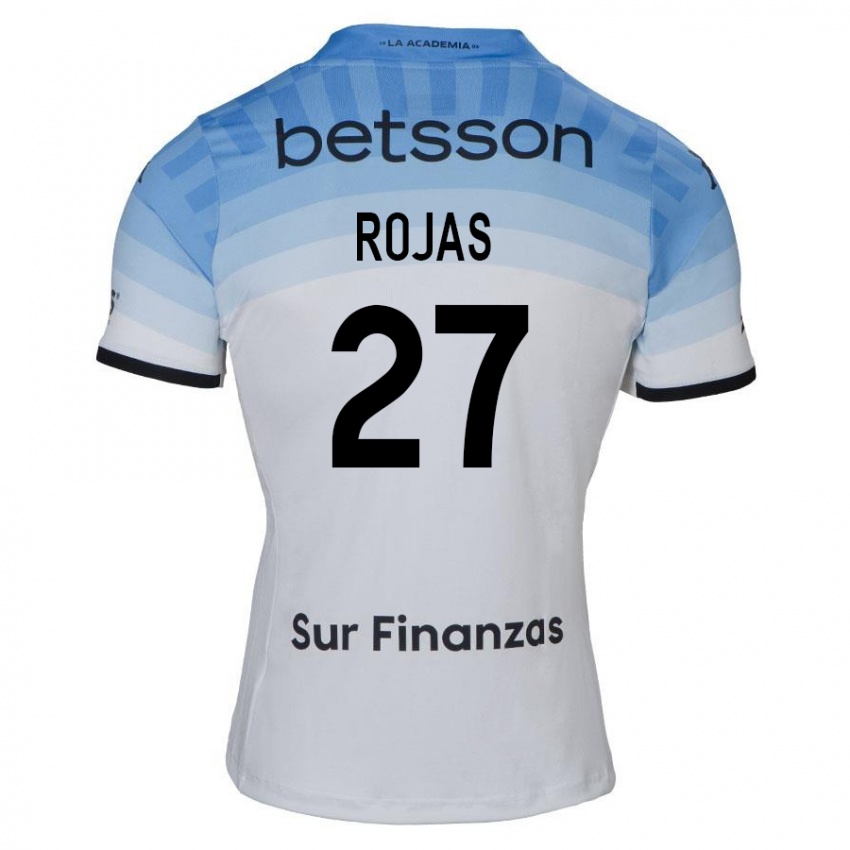 Niño Camiseta Gabriel Rojas #27 Blanco Azul Negro 2ª Equipación 2024/25 La Camisa Perú