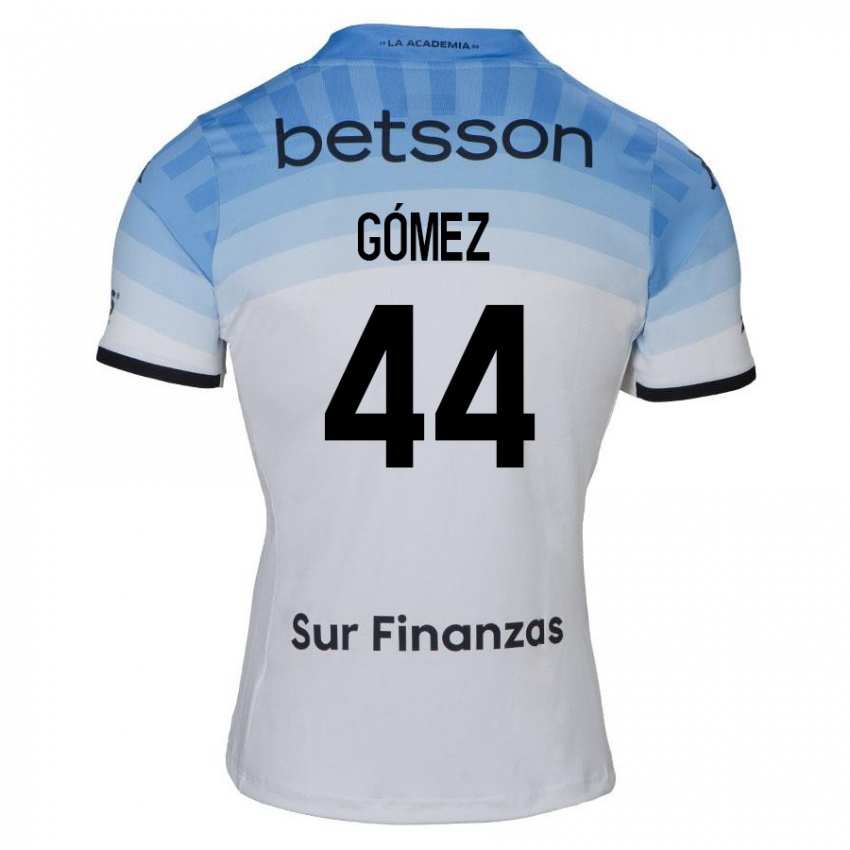 Niño Camiseta Francisco Gómez #44 Blanco Azul Negro 2ª Equipación 2024/25 La Camisa Perú