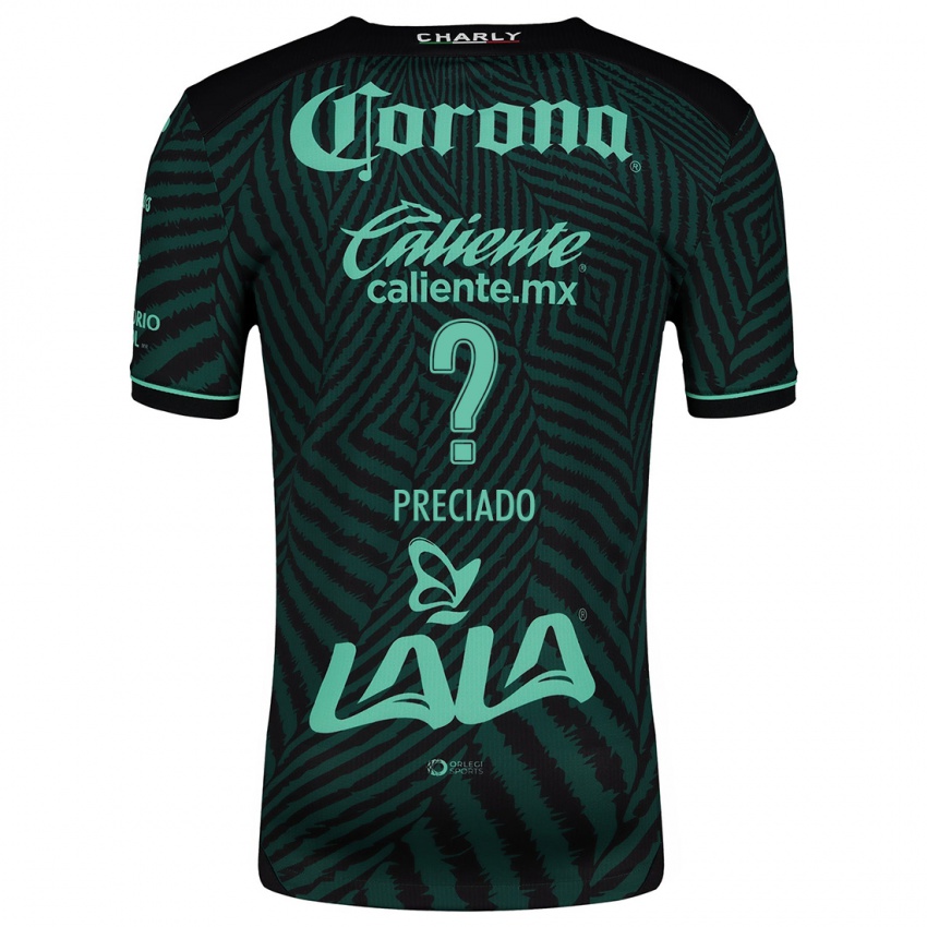 Niño Camiseta Harold Preciado #0 Verde Negro 2ª Equipación 2024/25 La Camisa Perú