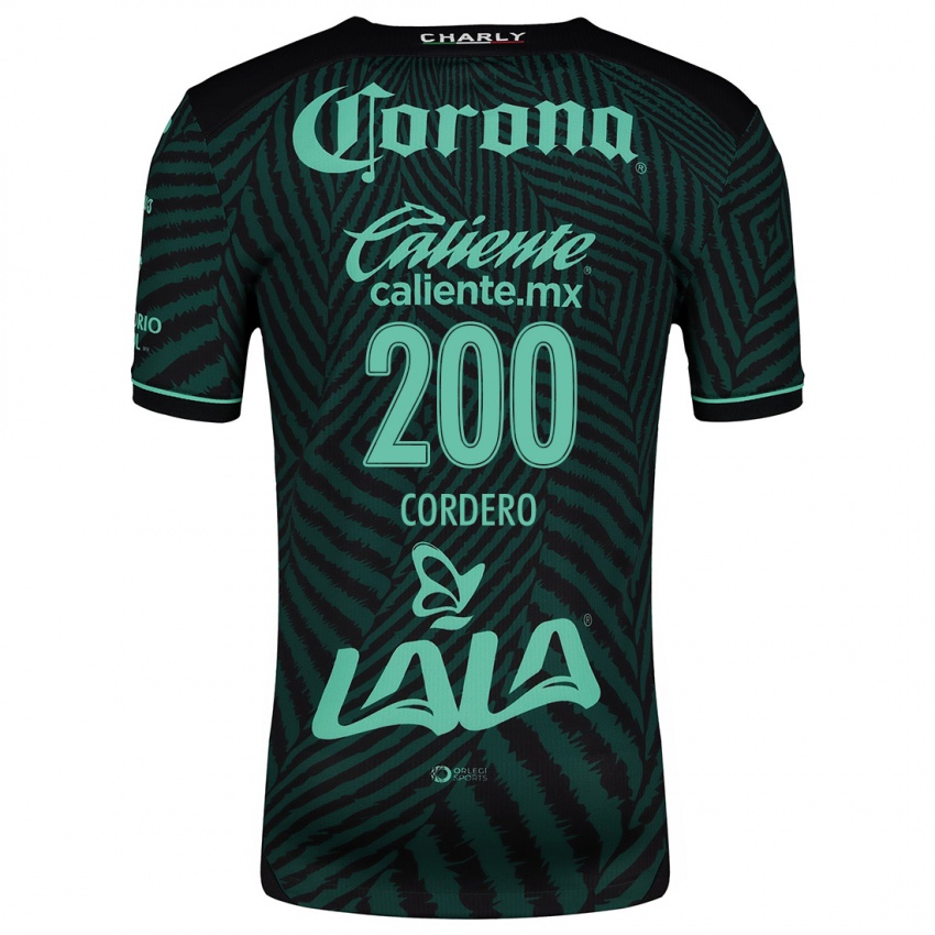 Niño Camiseta Mario Cordero #200 Verde Negro 2ª Equipación 2024/25 La Camisa Perú