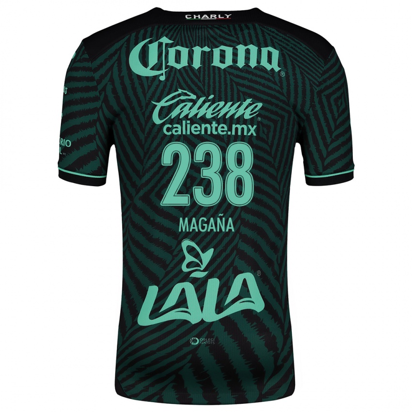 Niño Camiseta Emilio Magaña #238 Verde Negro 2ª Equipación 2024/25 La Camisa Perú