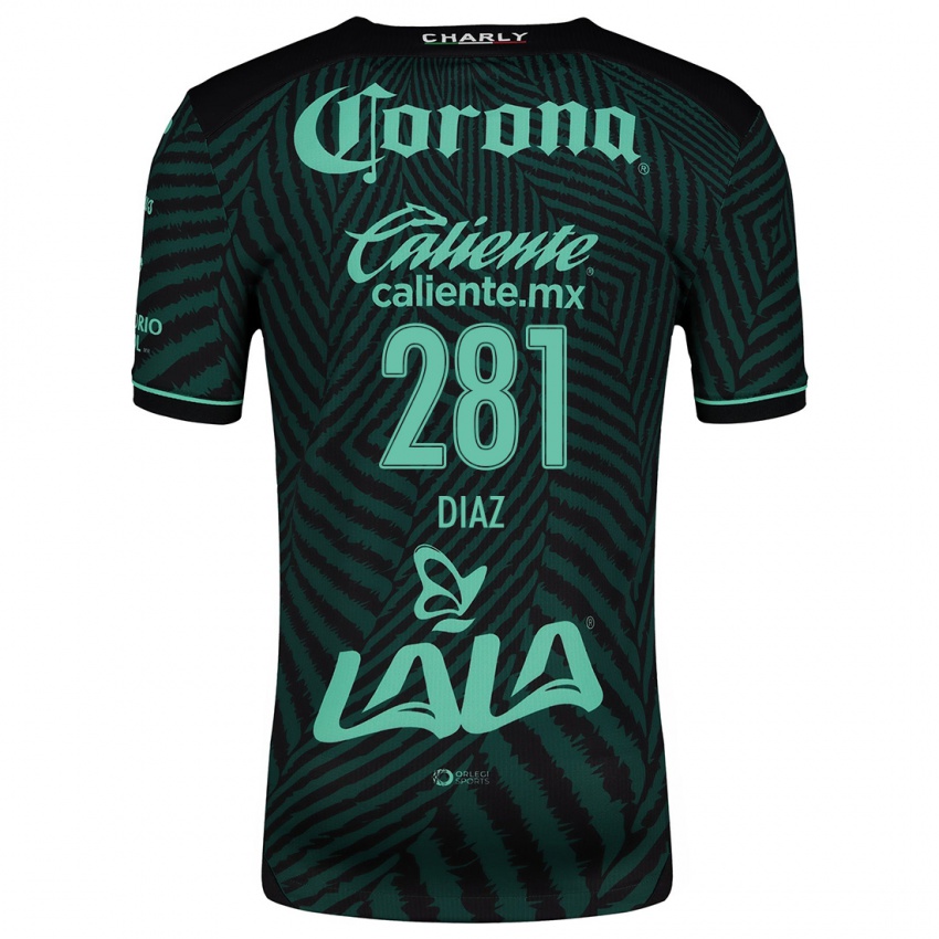 Niño Camiseta Didier Díaz #281 Verde Negro 2ª Equipación 2024/25 La Camisa Perú