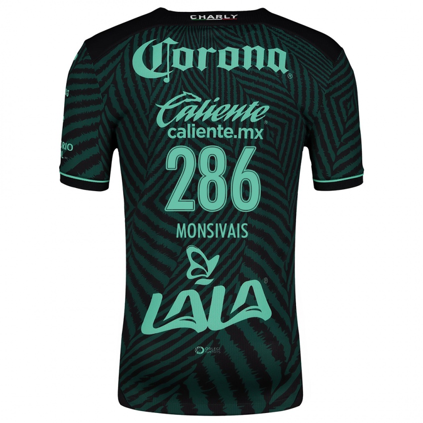 Niño Camiseta Giovani Monsivais #286 Verde Negro 2ª Equipación 2024/25 La Camisa Perú