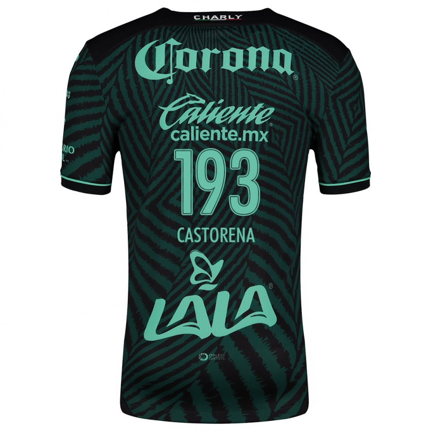 Niño Camiseta Damián Castorena #193 Verde Negro 2ª Equipación 2024/25 La Camisa Perú