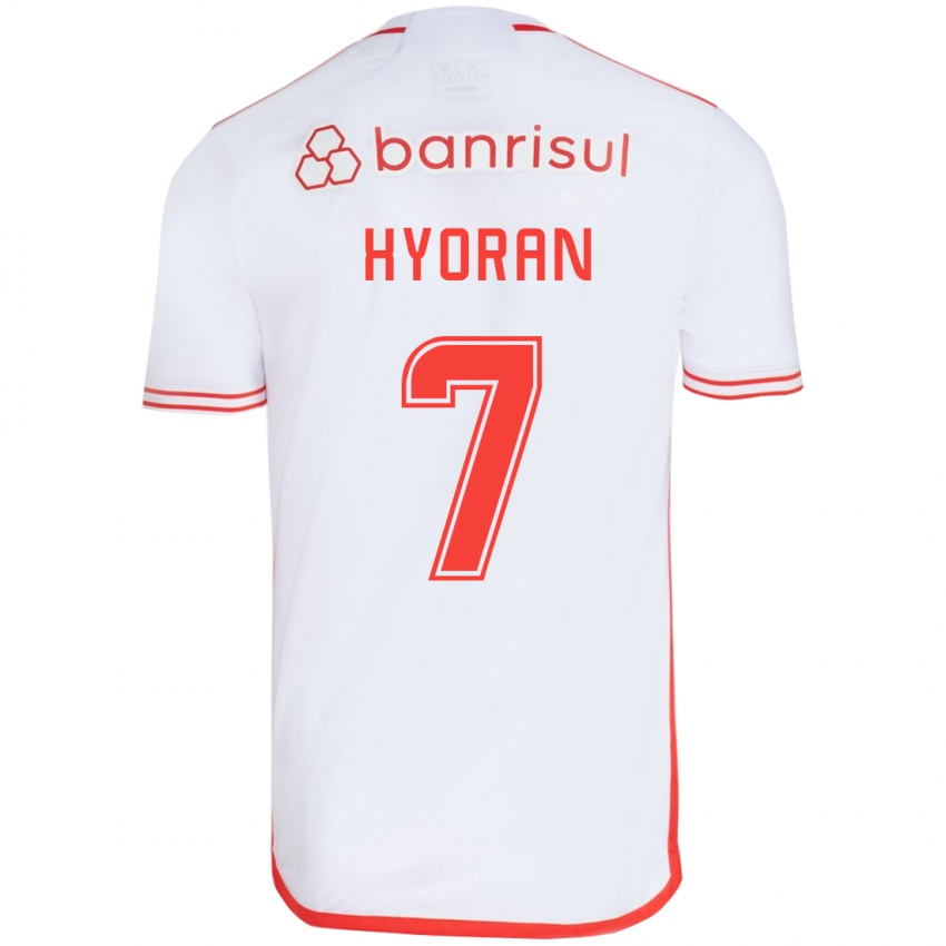 Niño Camiseta Hyoran #7 Blanco Rojo 2ª Equipación 2024/25 La Camisa Perú