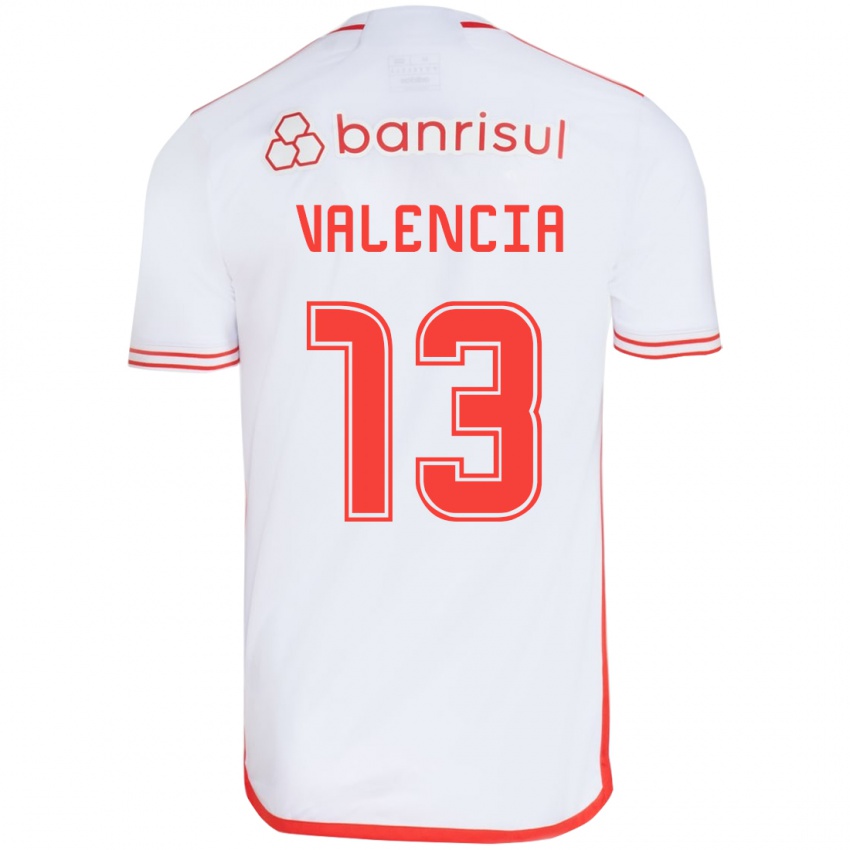 Niño Camiseta Enner Valencia #13 Blanco Rojo 2ª Equipación 2024/25 La Camisa Perú