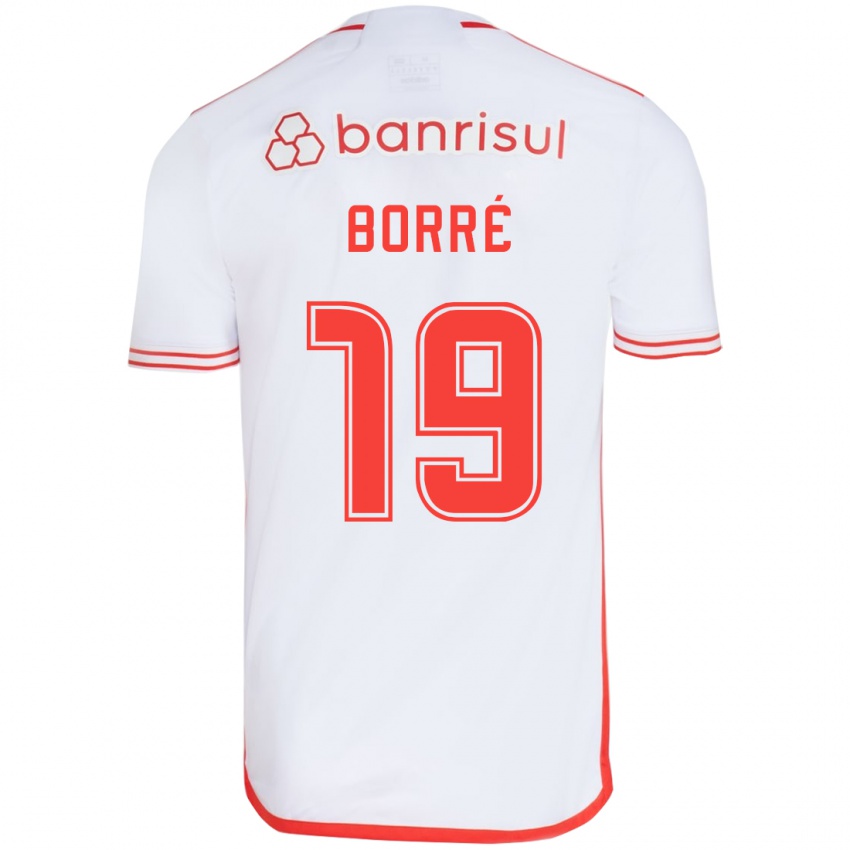 Niño Camiseta Rafael Borré #19 Blanco Rojo 2ª Equipación 2024/25 La Camisa Perú