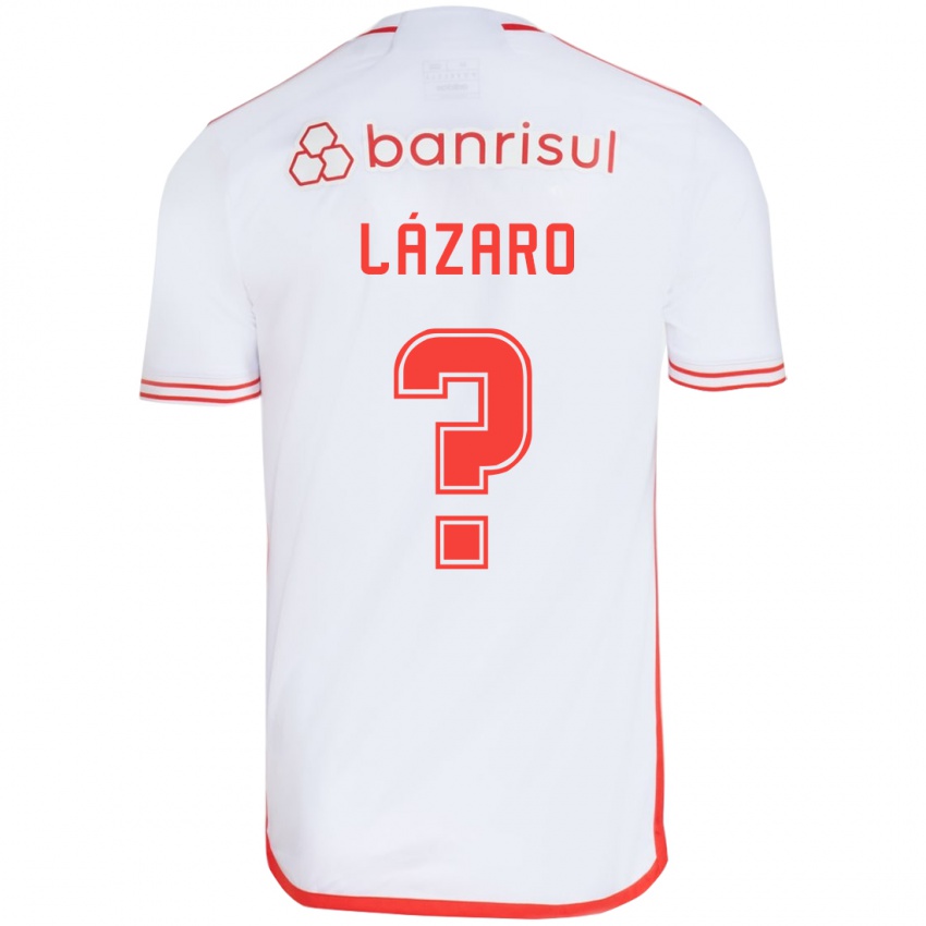 Niño Camiseta Lázaro #0 Blanco Rojo 2ª Equipación 2024/25 La Camisa Perú