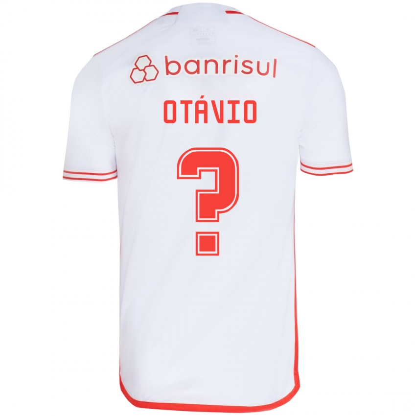 Niño Camiseta Luis Otávio #0 Blanco Rojo 2ª Equipación 2024/25 La Camisa Perú