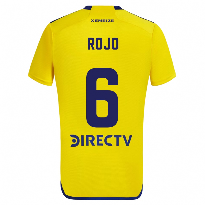 Niño Camiseta Marcos Rojo #6 Amarillo Azul 2ª Equipación 2024/25 La Camisa Perú