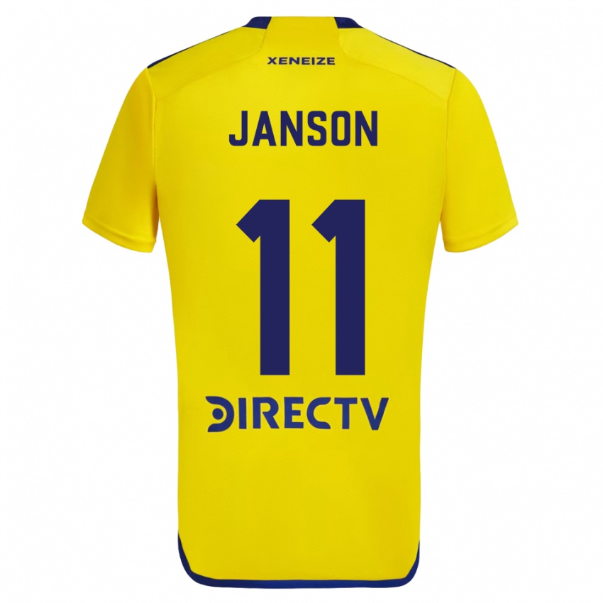 Niño Camiseta Lucas Janson #11 Amarillo Azul 2ª Equipación 2024/25 La Camisa Perú