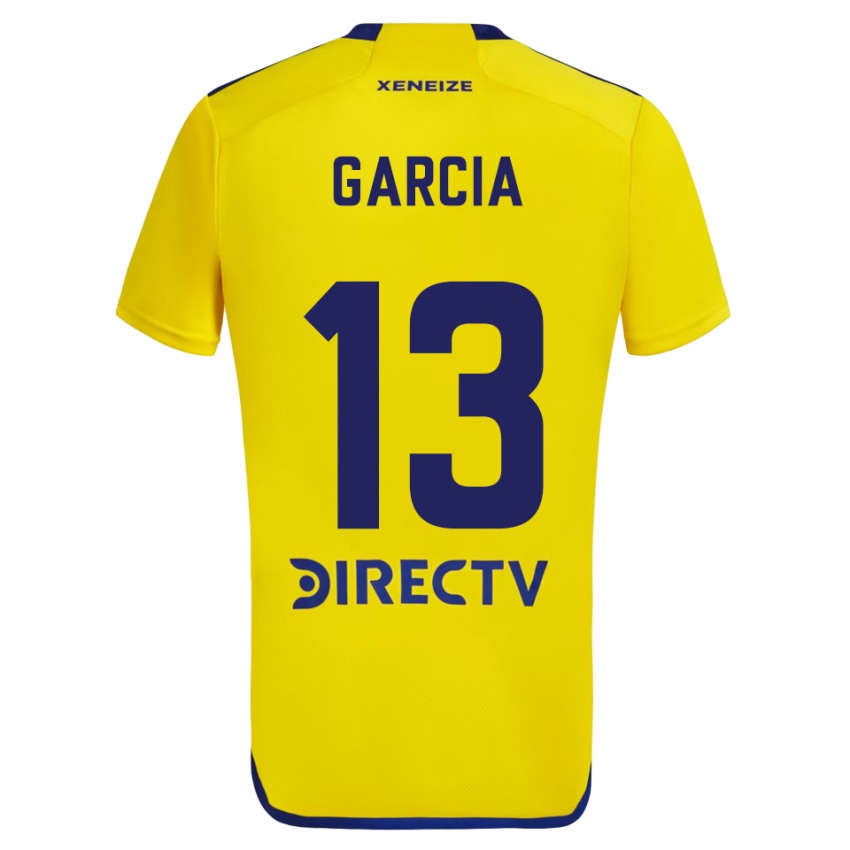 Niño Camiseta Javier Garcia #13 Amarillo Azul 2ª Equipación 2024/25 La Camisa Perú