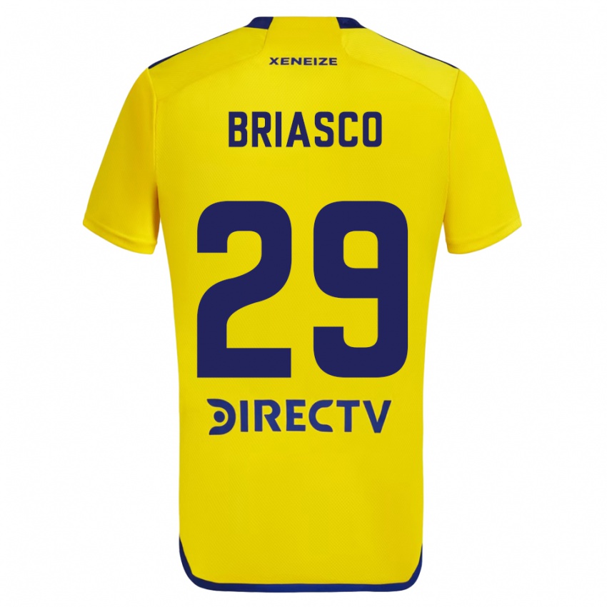 Niño Camiseta Norberto Briasco #29 Amarillo Azul 2ª Equipación 2024/25 La Camisa Perú