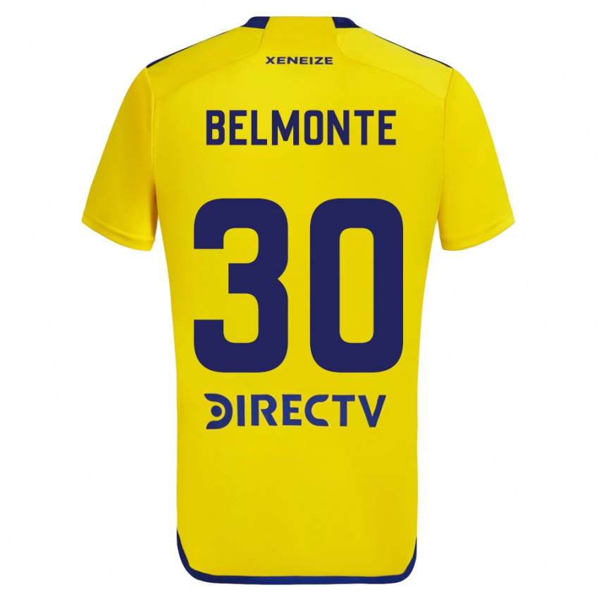 Niño Camiseta Tomás Belmonte #30 Amarillo Azul 2ª Equipación 2024/25 La Camisa Perú