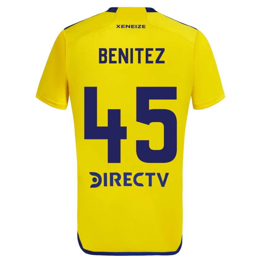 Niño Camiseta Mauricio Benítez #45 Amarillo Azul 2ª Equipación 2024/25 La Camisa Perú