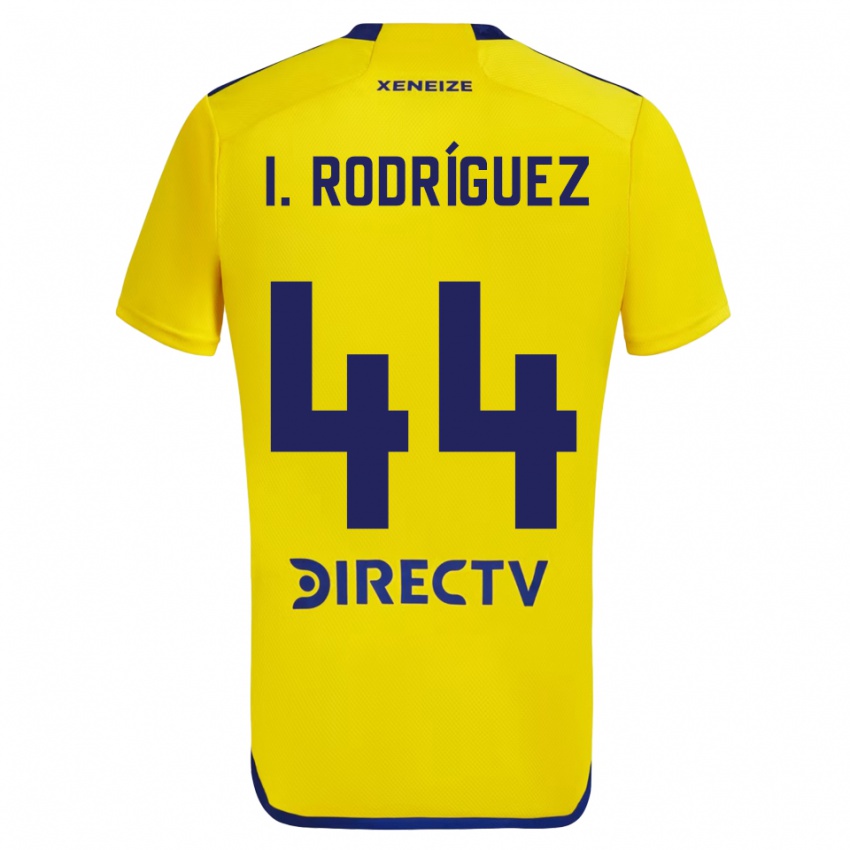 Niño Camiseta Ignacio Rodríguez #44 Amarillo Azul 2ª Equipación 2024/25 La Camisa Perú