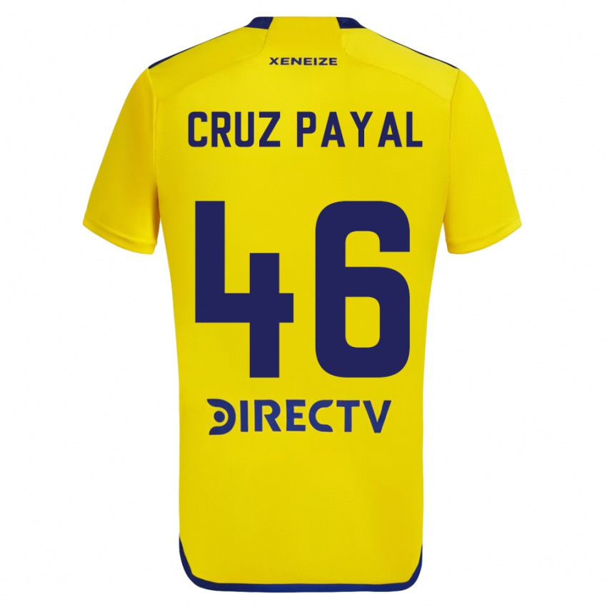 Niño Camiseta Juan Cruz Payal #46 Amarillo Azul 2ª Equipación 2024/25 La Camisa Perú