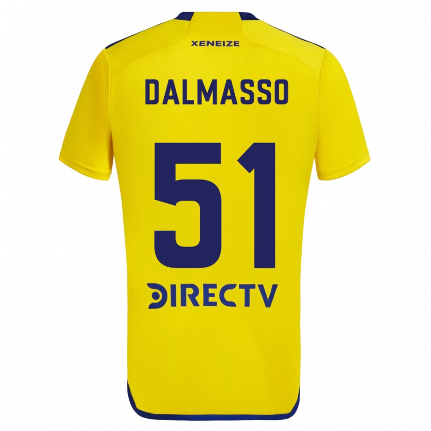 Niño Camiseta Santiago Dalmasso #51 Amarillo Azul 2ª Equipación 2024/25 La Camisa Perú