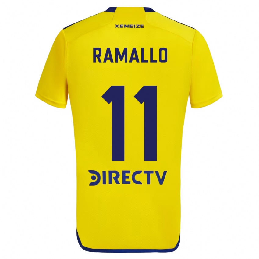 Niño Camiseta Yael Ramallo #11 Amarillo Azul 2ª Equipación 2024/25 La Camisa Perú