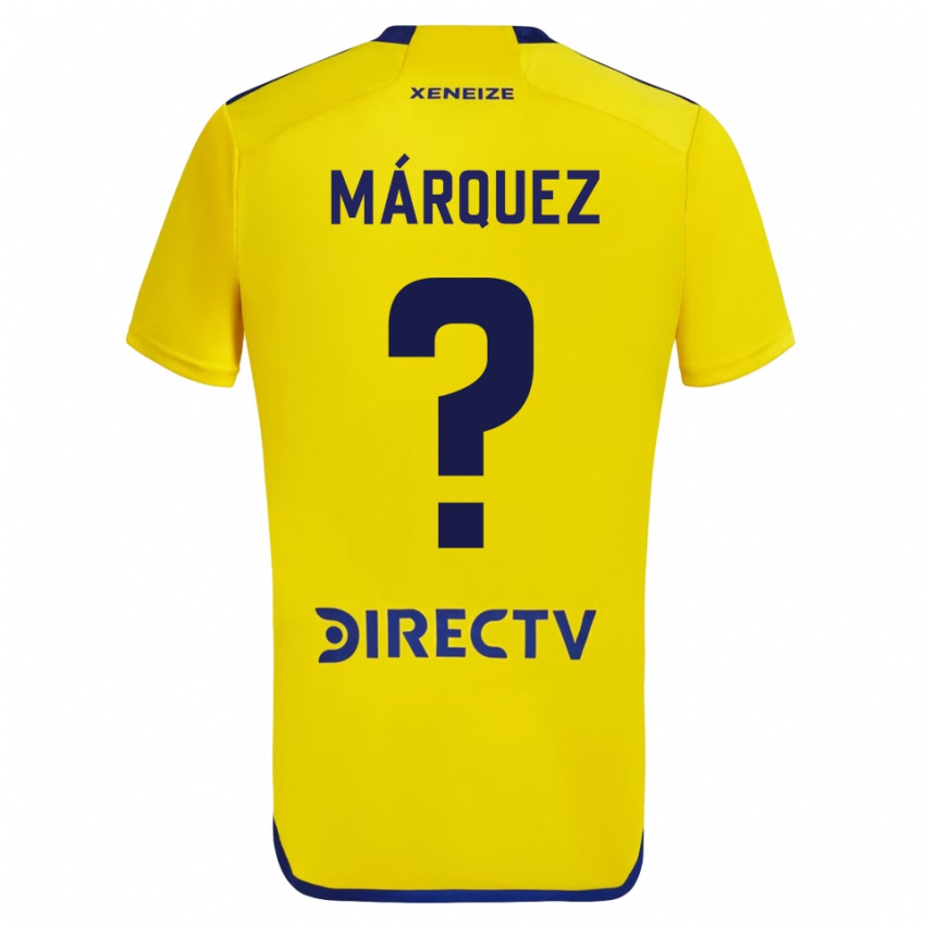 Niño Camiseta Tomás Márquez #0 Amarillo Azul 2ª Equipación 2024/25 La Camisa Perú