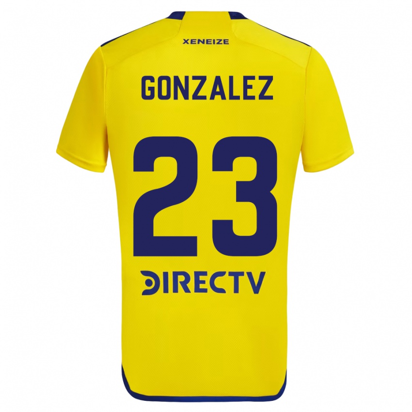 Niño Camiseta Diego Gonzalez #23 Amarillo Azul 2ª Equipación 2024/25 La Camisa Perú