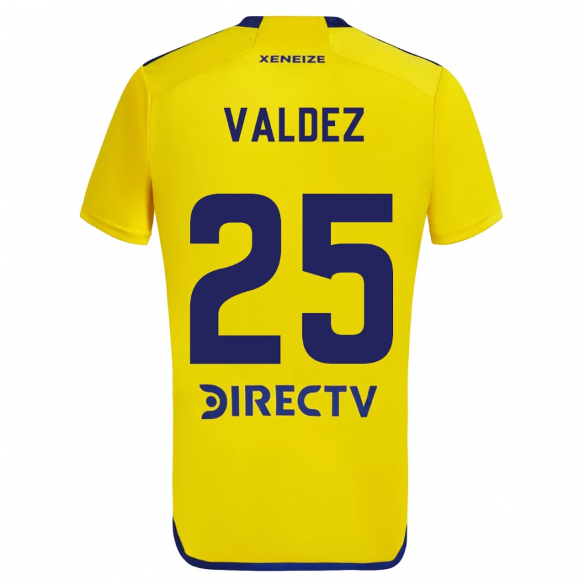 Niño Camiseta Bruno Valdez #25 Amarillo Azul 2ª Equipación 2024/25 La Camisa Perú