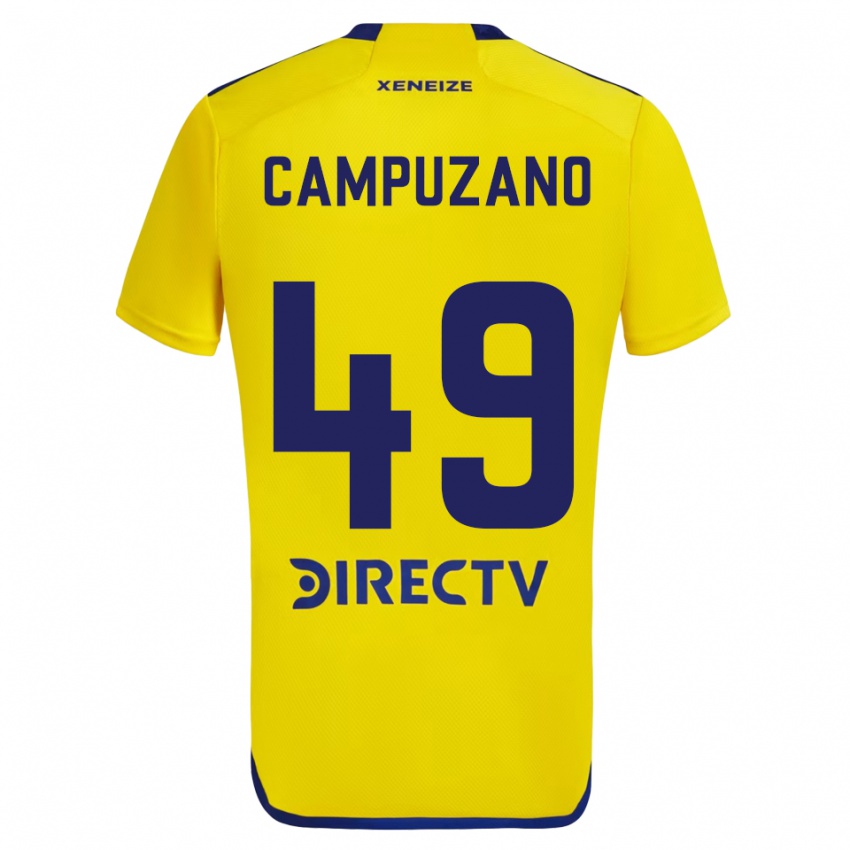 Niño Camiseta Jorman Campuzano #49 Amarillo Azul 2ª Equipación 2024/25 La Camisa Perú