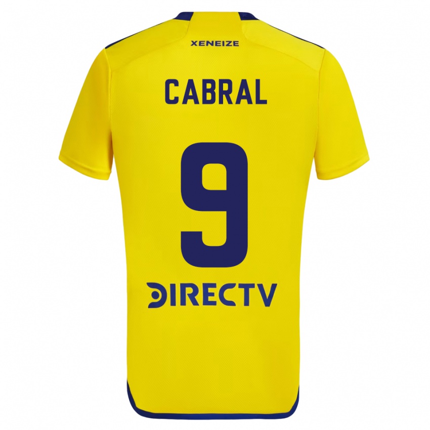 Niño Camiseta Bruno Cabral #9 Amarillo Azul 2ª Equipación 2024/25 La Camisa Perú