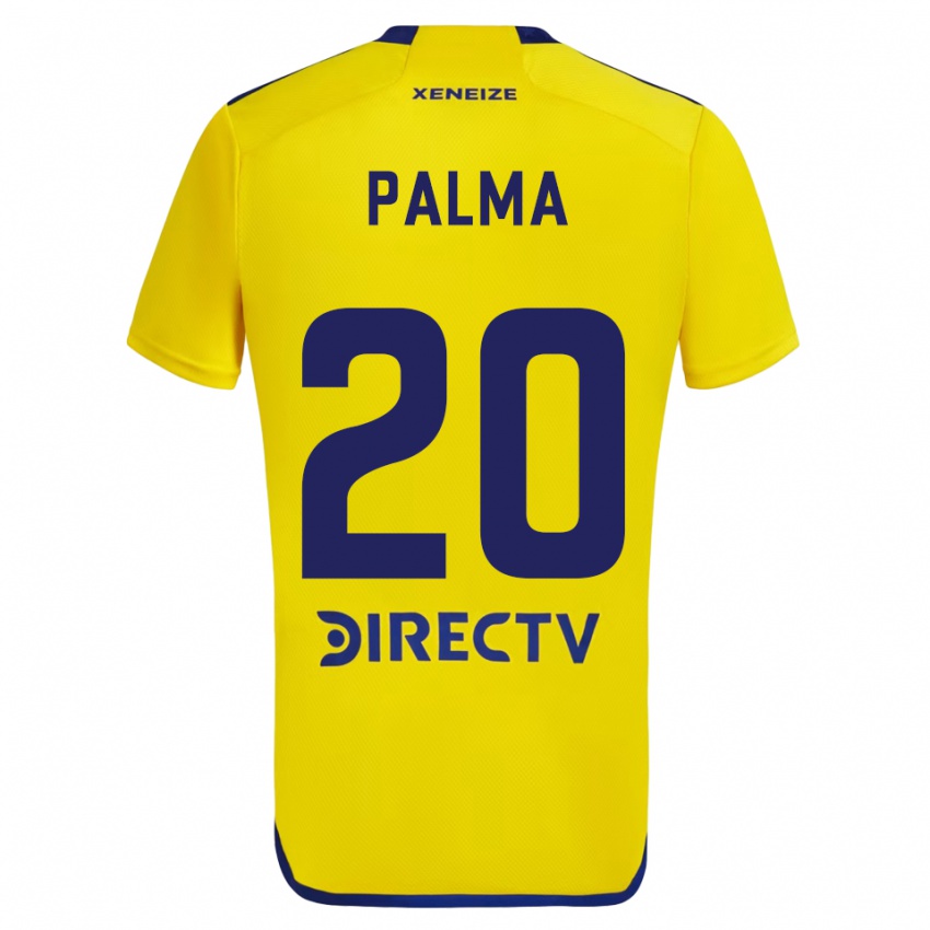 Niño Camiseta Lucas Palma #20 Amarillo Azul 2ª Equipación 2024/25 La Camisa Perú