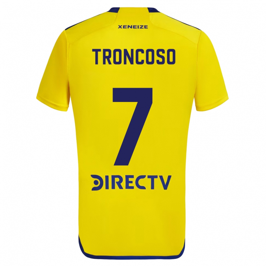 Niño Camiseta Carolina Troncoso #7 Amarillo Azul 2ª Equipación 2024/25 La Camisa Perú