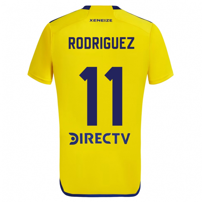 Niño Camiseta Yamila Rodriguez #11 Amarillo Azul 2ª Equipación 2024/25 La Camisa Perú