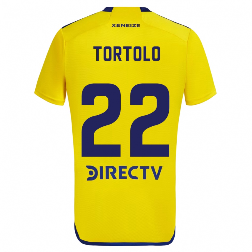 Niño Camiseta Dulce Tortolo #22 Amarillo Azul 2ª Equipación 2024/25 La Camisa Perú