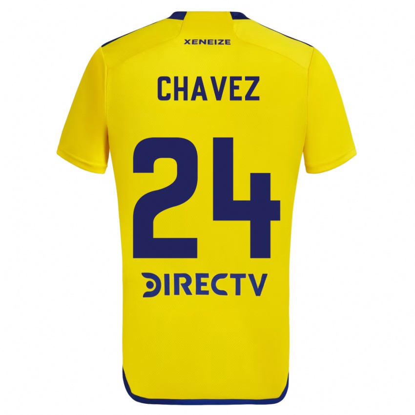 Niño Camiseta Gabriela Chavez #24 Amarillo Azul 2ª Equipación 2024/25 La Camisa Perú