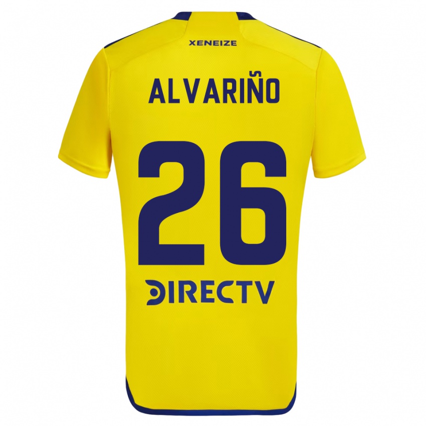 Niño Camiseta Alexis Alvarino #26 Amarillo Azul 2ª Equipación 2024/25 La Camisa Perú